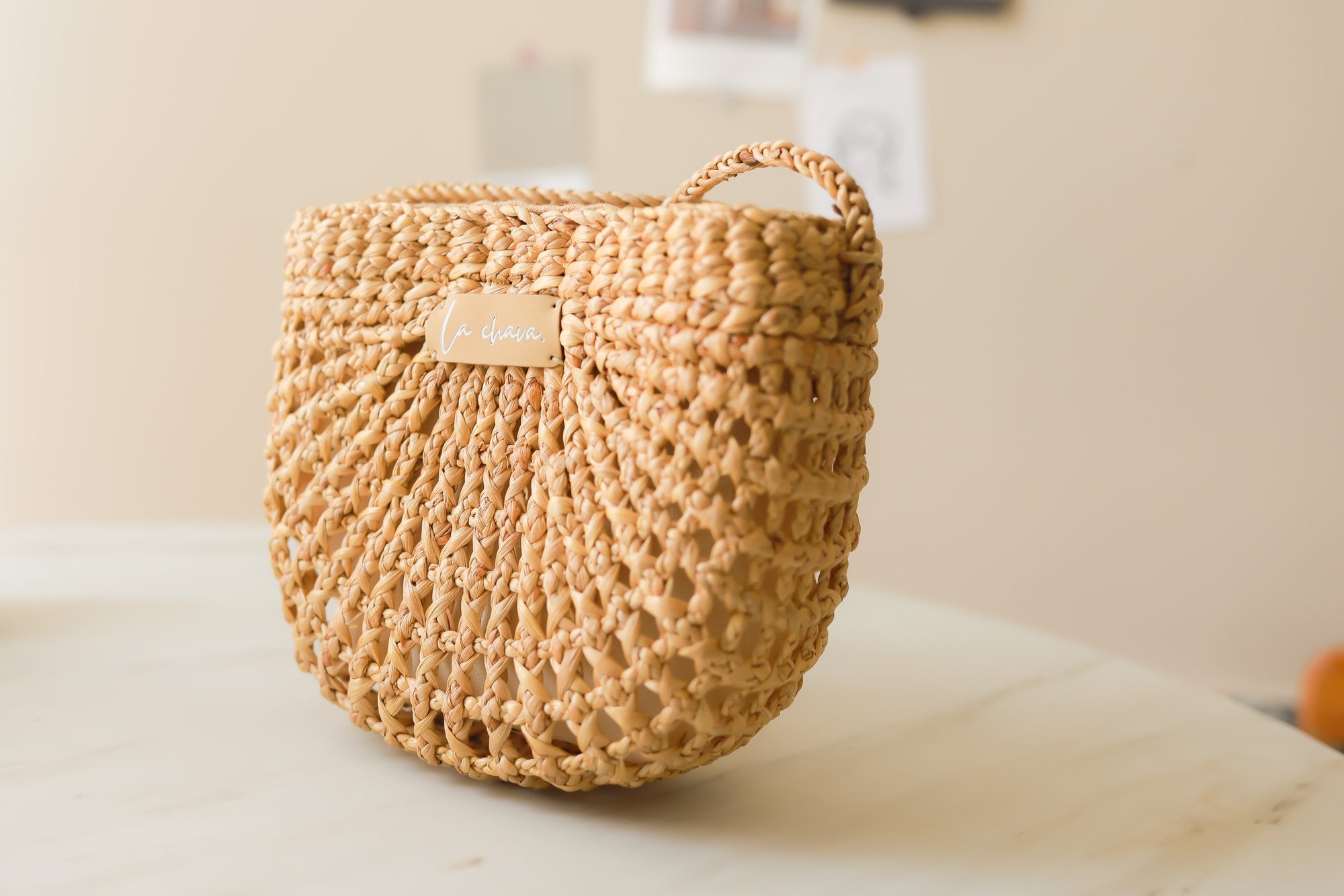 Sustainable fashion straw handmade bags