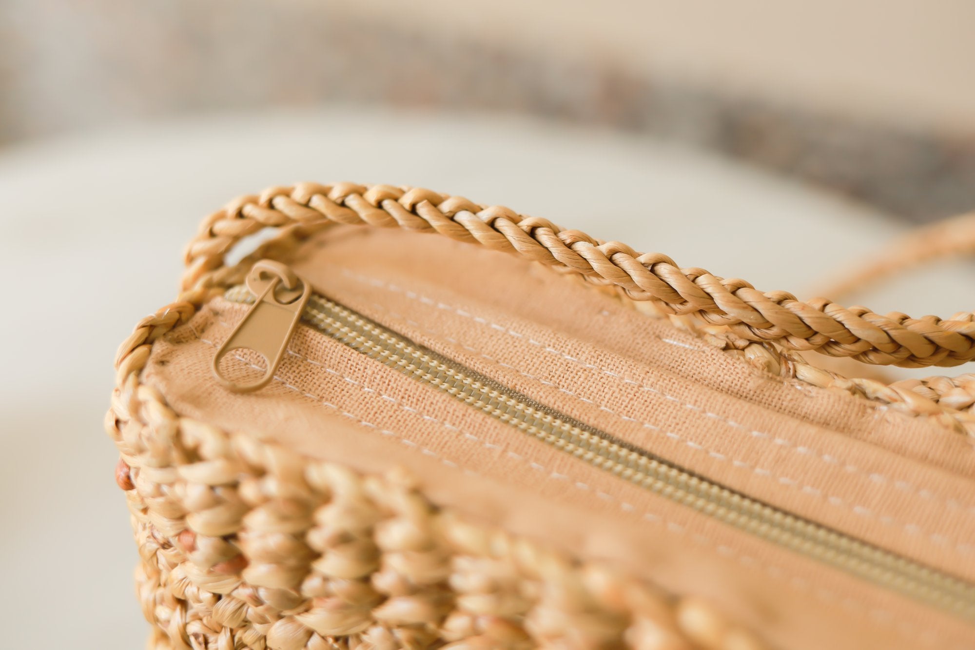 Sustainable fashion straw handmade bags