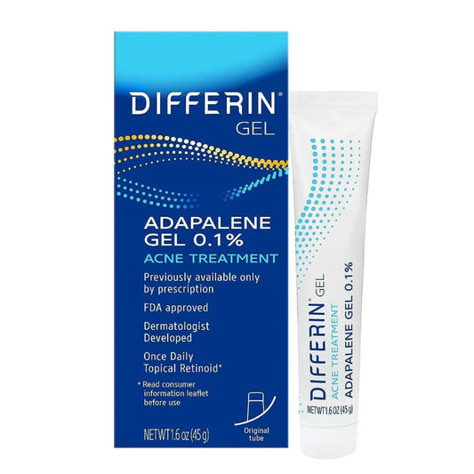 Differin Adapalene Gel 0.1 Once-Daily Topical Retinoid Acne Treatment 45g